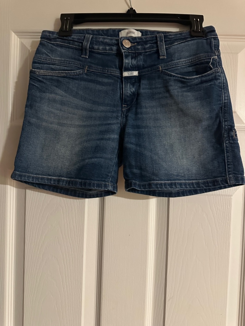 Closed Blue Washed Denim Jean Shorts